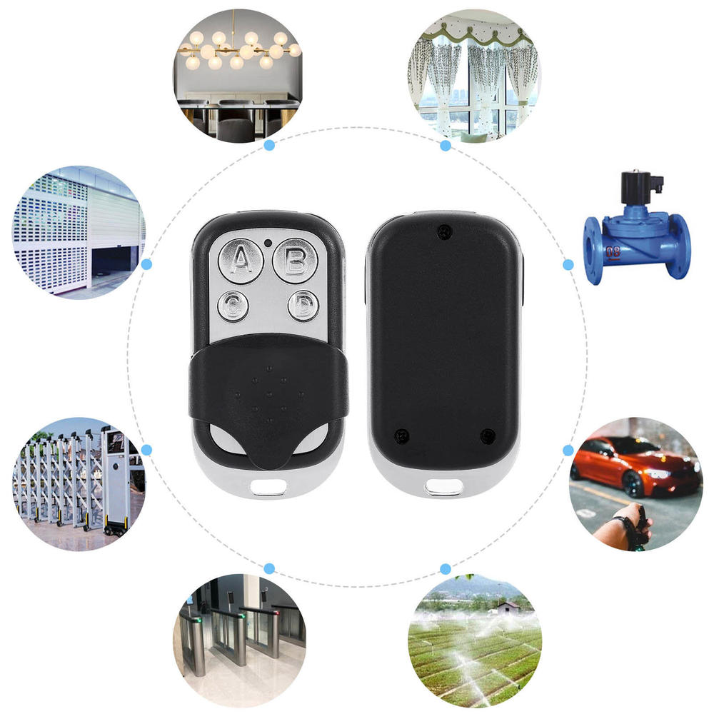 Great Choice Products 4 Pcs 433Mhz Universal Cloning Remote Control Key Fob Electric Gate Garage Door