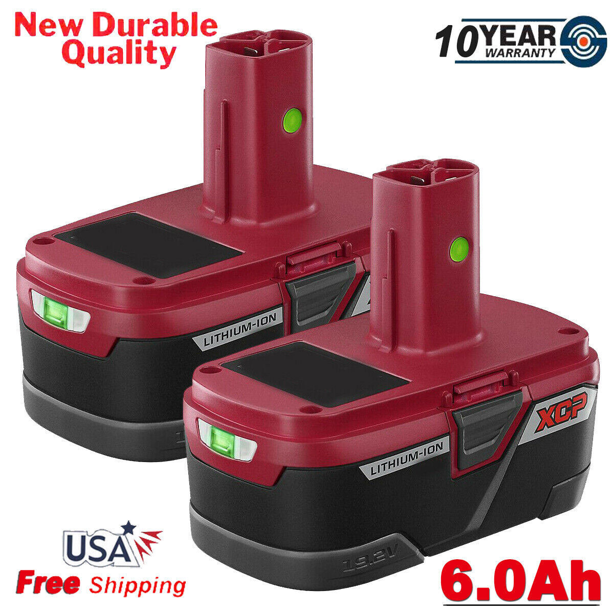 2X For Craftsman XCP Lithium C3 Battery High Capacity