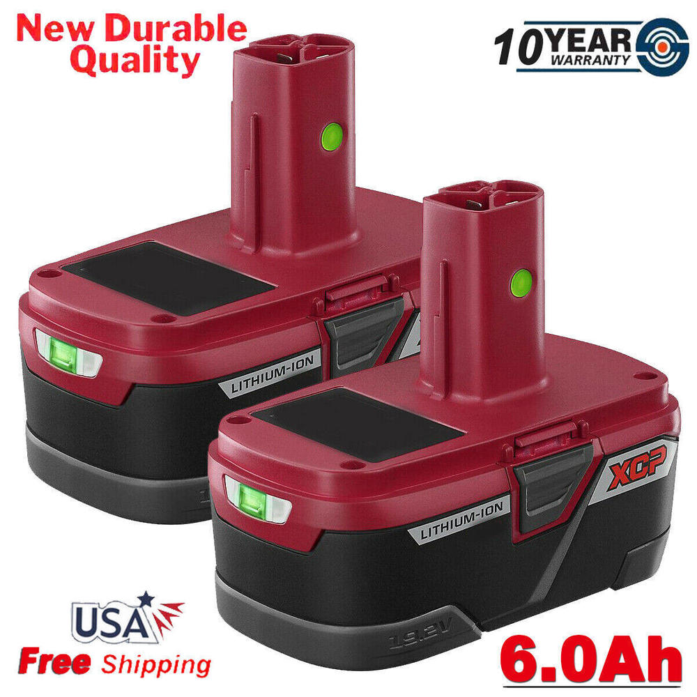 Craftsman 2X For Craftsman XCP Lithium 19.2V 6.0Ah C3 Battery High Capacity PP2030 PP2020