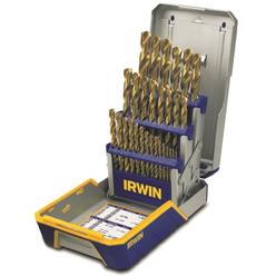 Irwin 29 Piece Titanium Nitride Coating Metal Drill Bit Set