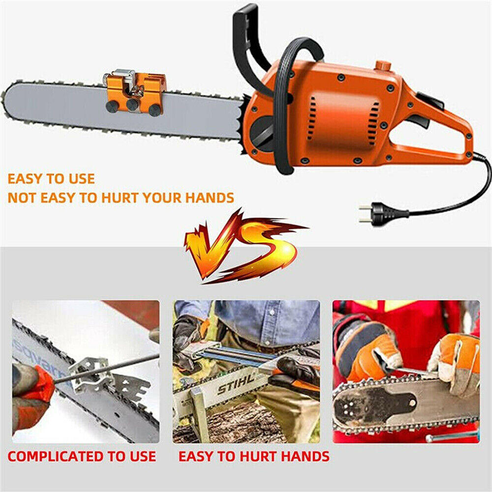 Great Choice Products Chainsaw Chain Sharpener Jigs Sharpening Tool Set For Chain Saws Electric Saws