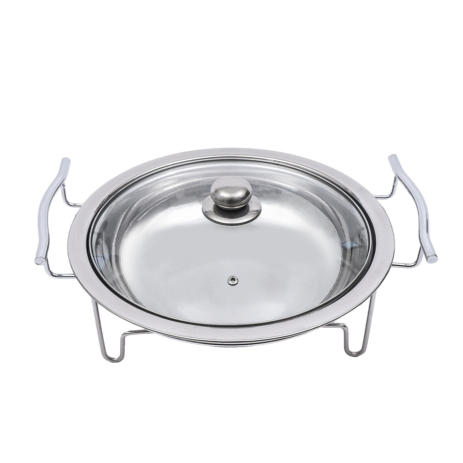 Great Choice Products 11" Catering Round Chaffing Dish Stainless Steel Home Buffet Chafer Dish Warmers