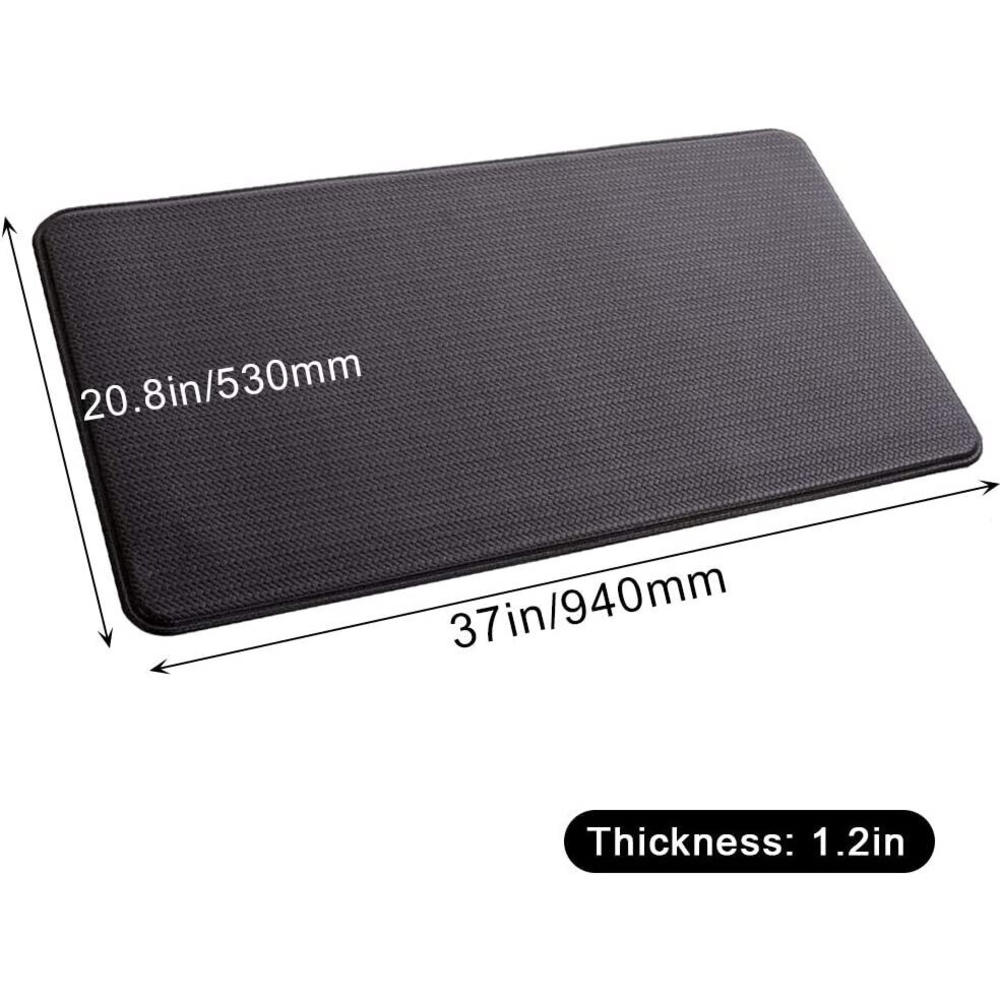 Great Choice Products Anti Fatigue Comfort Flooring Standing Mat Kitchen Commercial Grade Pads, Black