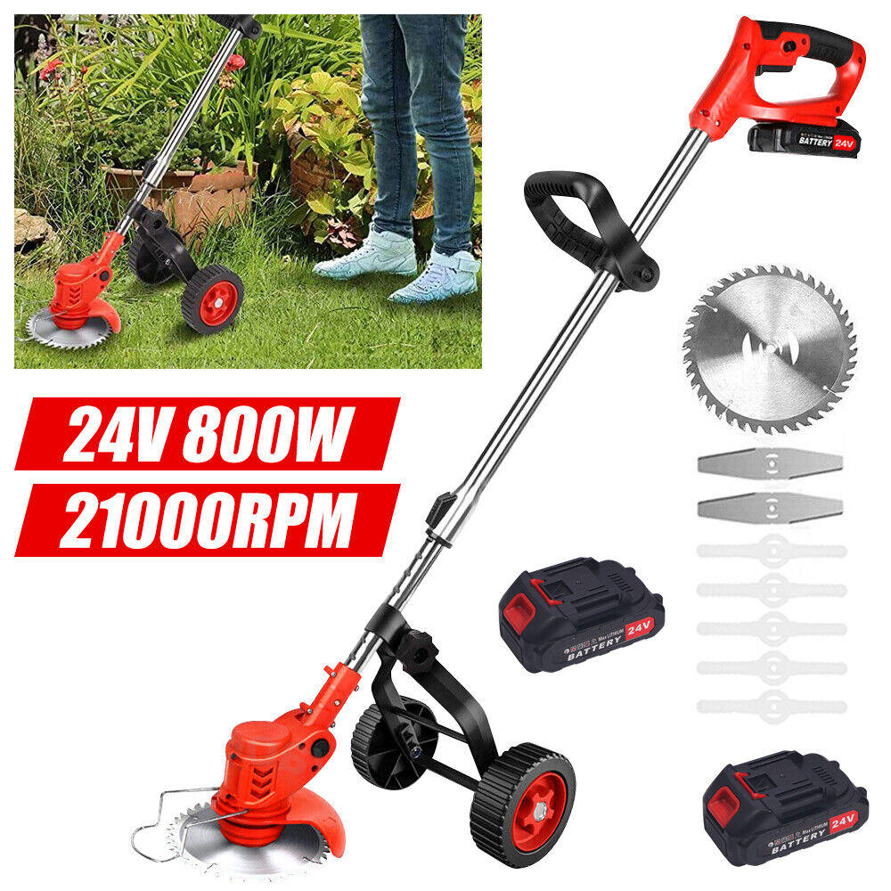 Great Choice Products Cordless Grass String Trimmer Cutter Electric Lawn Mower Lawn Edger Stable