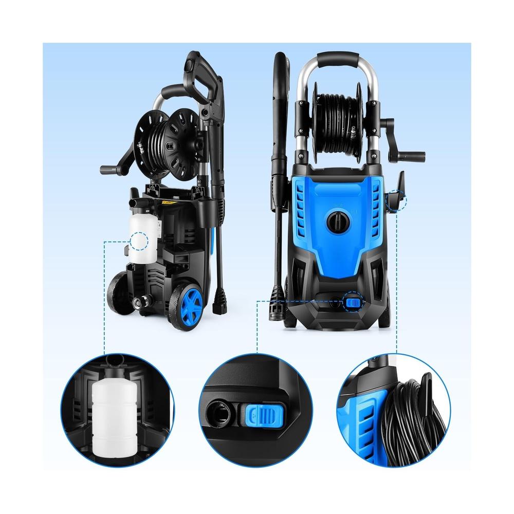 Great Choice Products Electric Pressure Washer, Max Psi 2.5 Gpm Power Washer With Telescopic Handle...