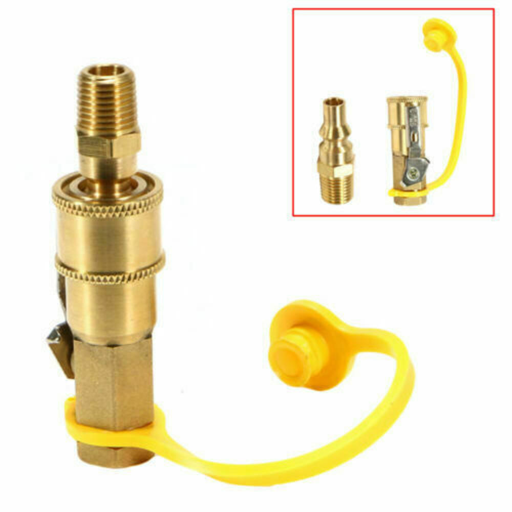 Great Choice Products 2Pcs 1/2" Threads Propane/Natural Lp Gas Quick Disconnect Coupler Ball Valve