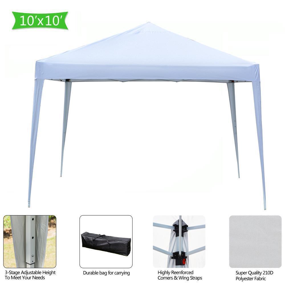 Great Choice Products 10X10Ft Canopy Tent Awning Gazebo Tent Sun Shade Pop Up Folding