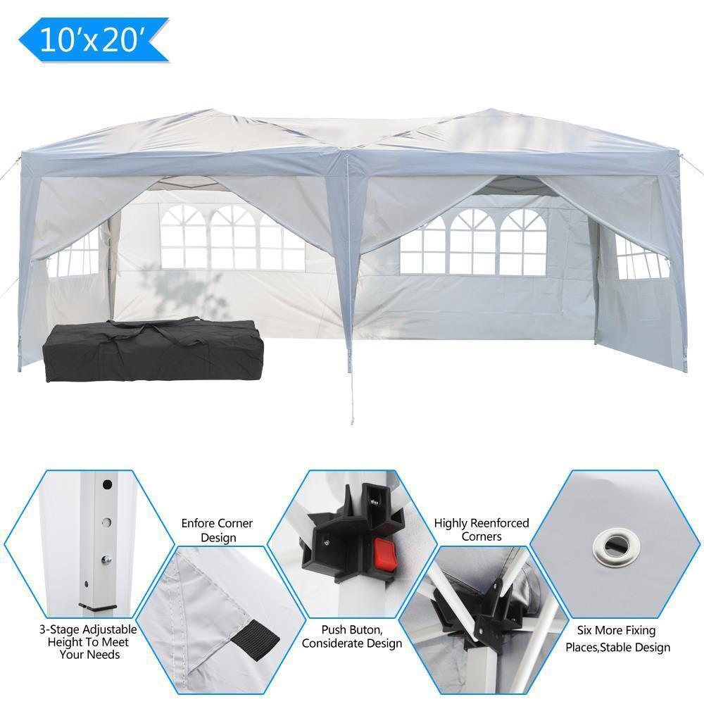 Great Choice Products 10'X20' Party Patio Gazebo Pop Up Tent Canopy Pavilion Event 210D Oxford Cloth