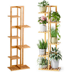 Great Choice Products 6 Tier 7 Potted Plant Stand Indoor Corner Plant Shelf Indoor Planter Holder
