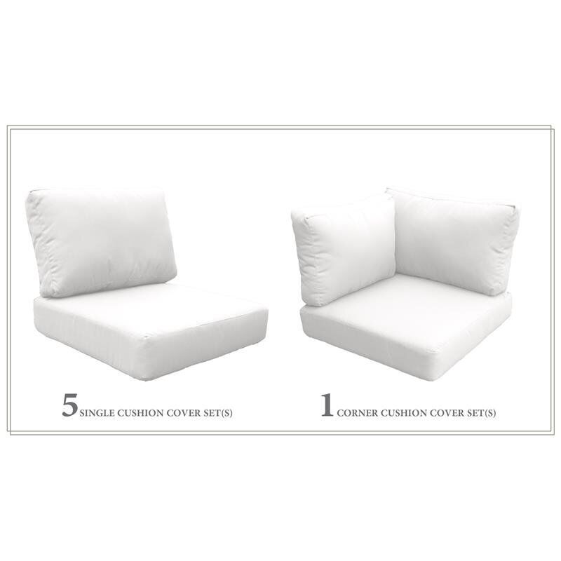 Great Choice Products High Back Cushion Set For Coast-07B In Sail White