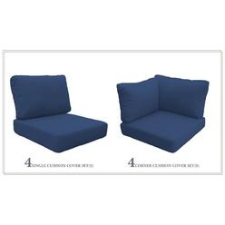 Great Choice Products High Back Cushion Set For Miami-09A In Navy
