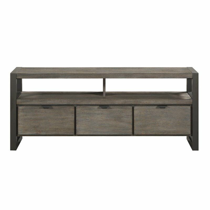Great Choice Products Wood 58" Tv Stand In Gunmetal