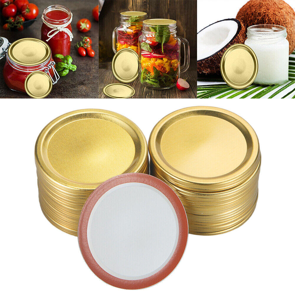 Great Choice Products 48Pcs Regular Mouth Canning Lids Split-Type 70Mm Mason Jar Canning New