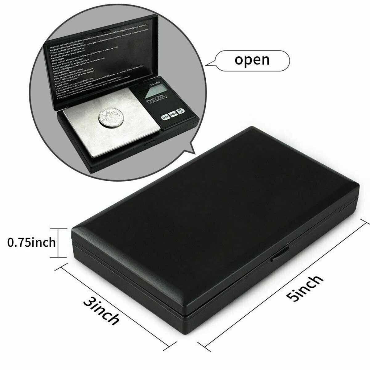 Great Choice Products Digital Scale 1000G X 0.1G Jewelry Gold Silver Coin Gram Pocket Size Herb Grain