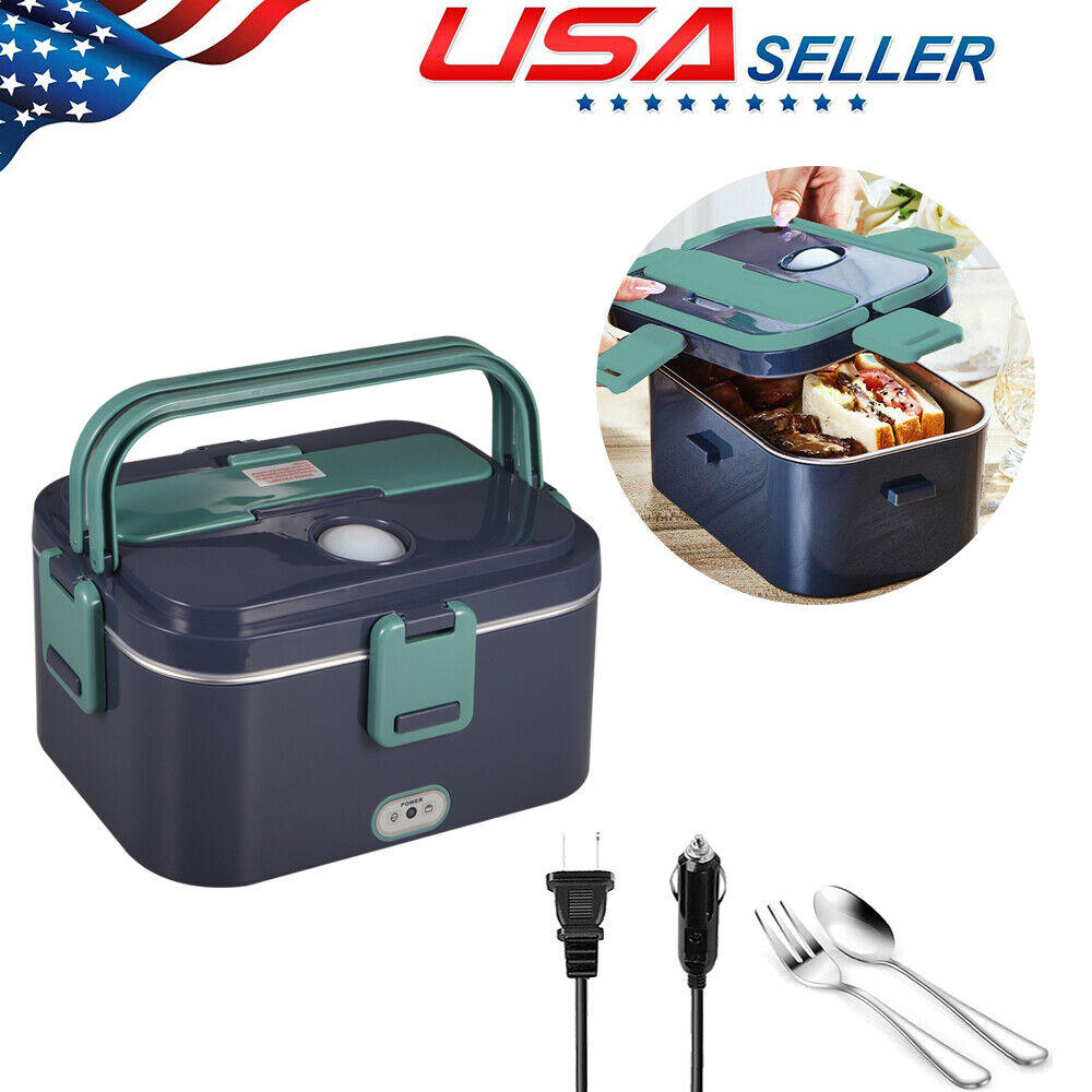 Great Choice Products 3In1 Electric Lunch Box Food Heater Upgraded Portable Food Warmer For Car & Home