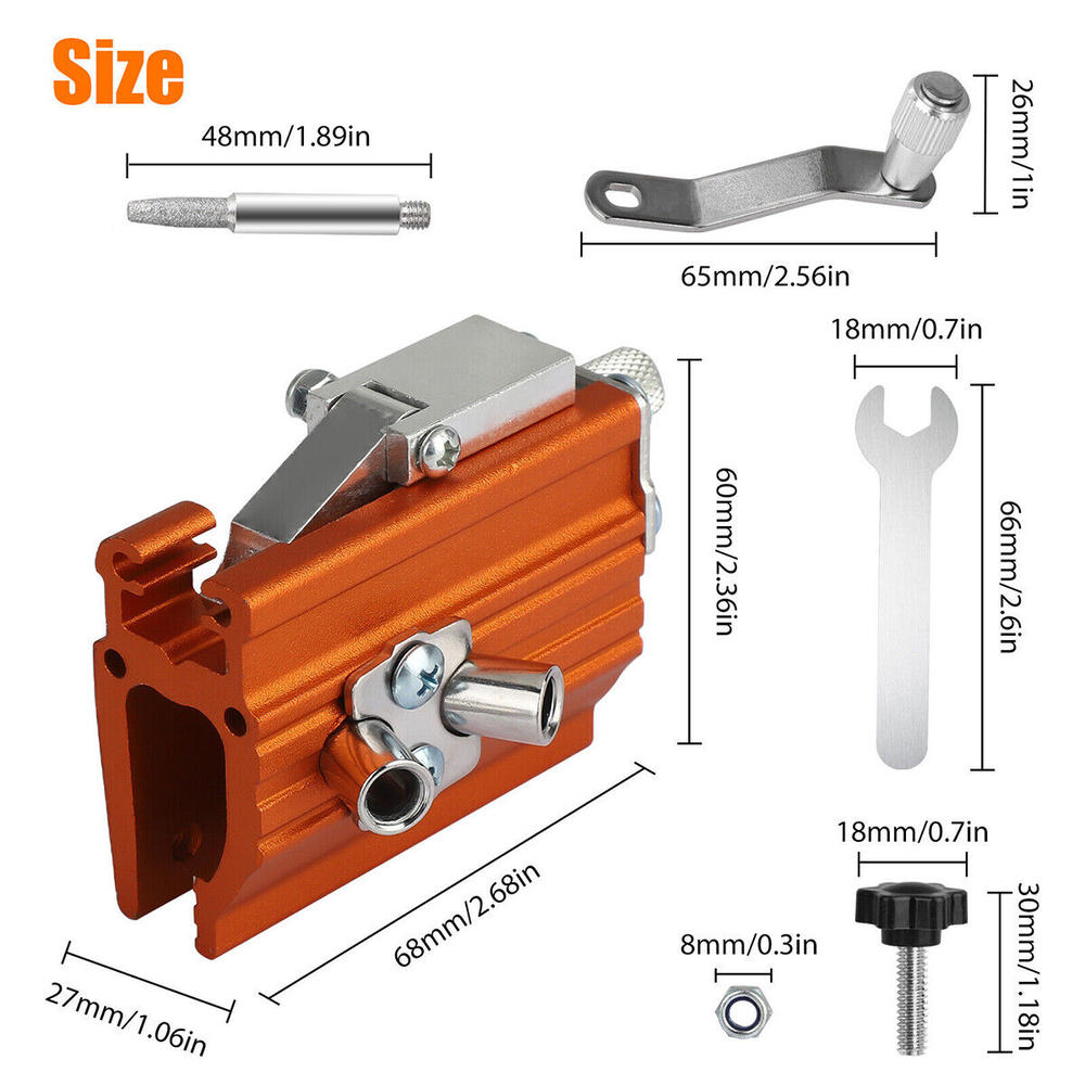 Great Choice Products Hand Cranked Chain Saw Sharpener Portable Lumberjack Chain Saw Sharpening Tool