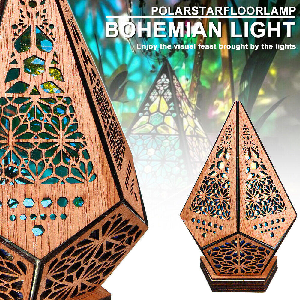 Great Choice Products Christmas Led Projector Light Bedside Star Starry Sky Floor Lamp Bohemian Decor