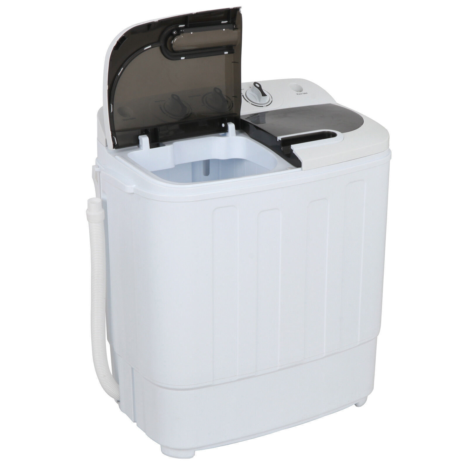 Great Choice Products Mini Wash Machine Compact Twin Tub 13Lbs Top Load Washer Spin Dryer Portable