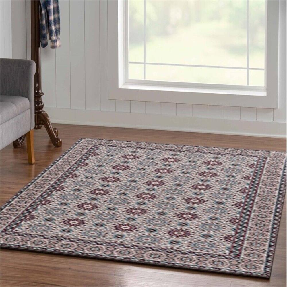 Great Choice Products Eclipse Candor Woven Polyester 5'X7' Area Rug Ivory