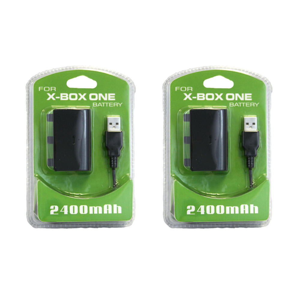 Great Choice Products 2 X Microsoft Xbox One Play And Charge Kit X2 New (Charging Cable Battery)