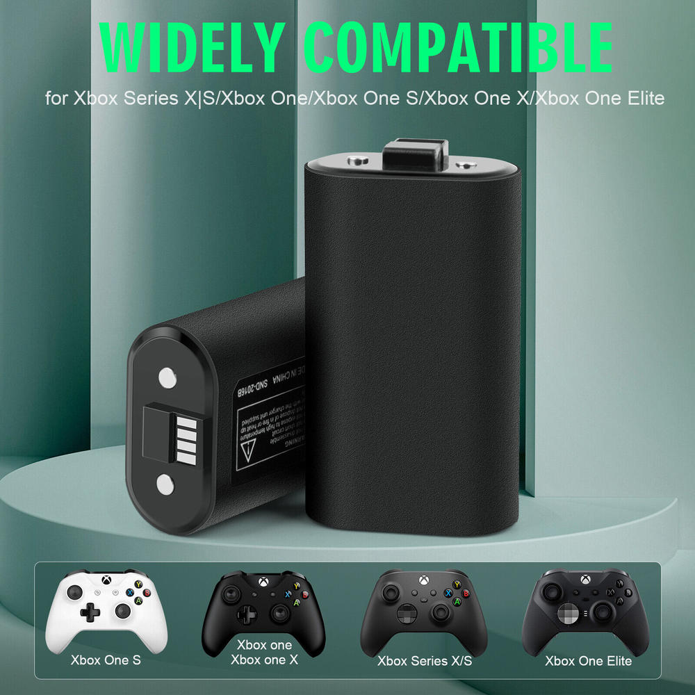 Great Choice Products For Xbox One S X/Series X S Controller 2 Rechargeable Battery Pack+Usb-C Cable