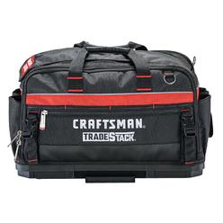 CRAFTSMAN TRADESTACK Tool Bag, 22.5”, Durable Polyester, Black and Red (CMST21450)