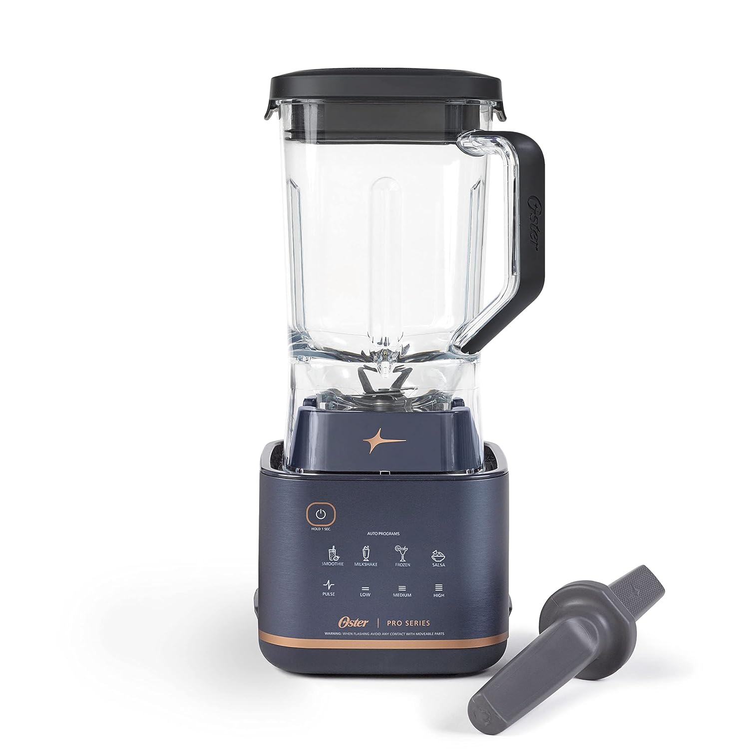 Oster Pro Series Blender with XL 9-Cup Tritan Jar and Tamper Tool, Dark Blue