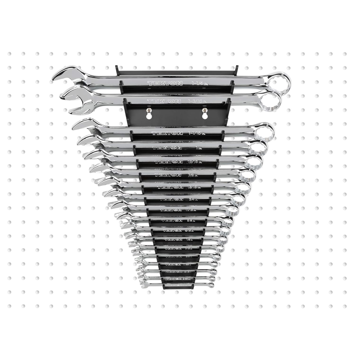 TEKTON 19-Tool Combination Wrench Organizer Rack (Black) | ORG29119