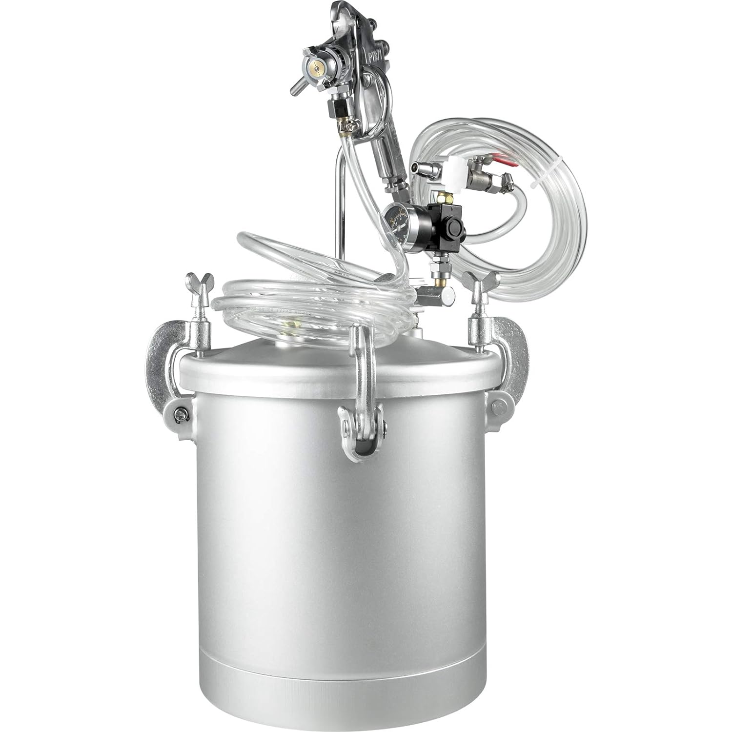 VEVOR Pressure Pot Tank, 2.5 Gallon Paint Pressure Pot, 10L Stainless Paint Tank with 2.0mm Nozzle, Spray-Guns and Paint H…