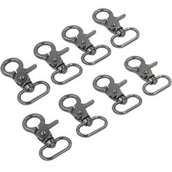 Great Choice Products 8Pcs 1 Inch Zinc Alloy Webbing Strap Swivel Trigger Clip Snap Hook Lobster Clasps Buckles (Gunmetal)
