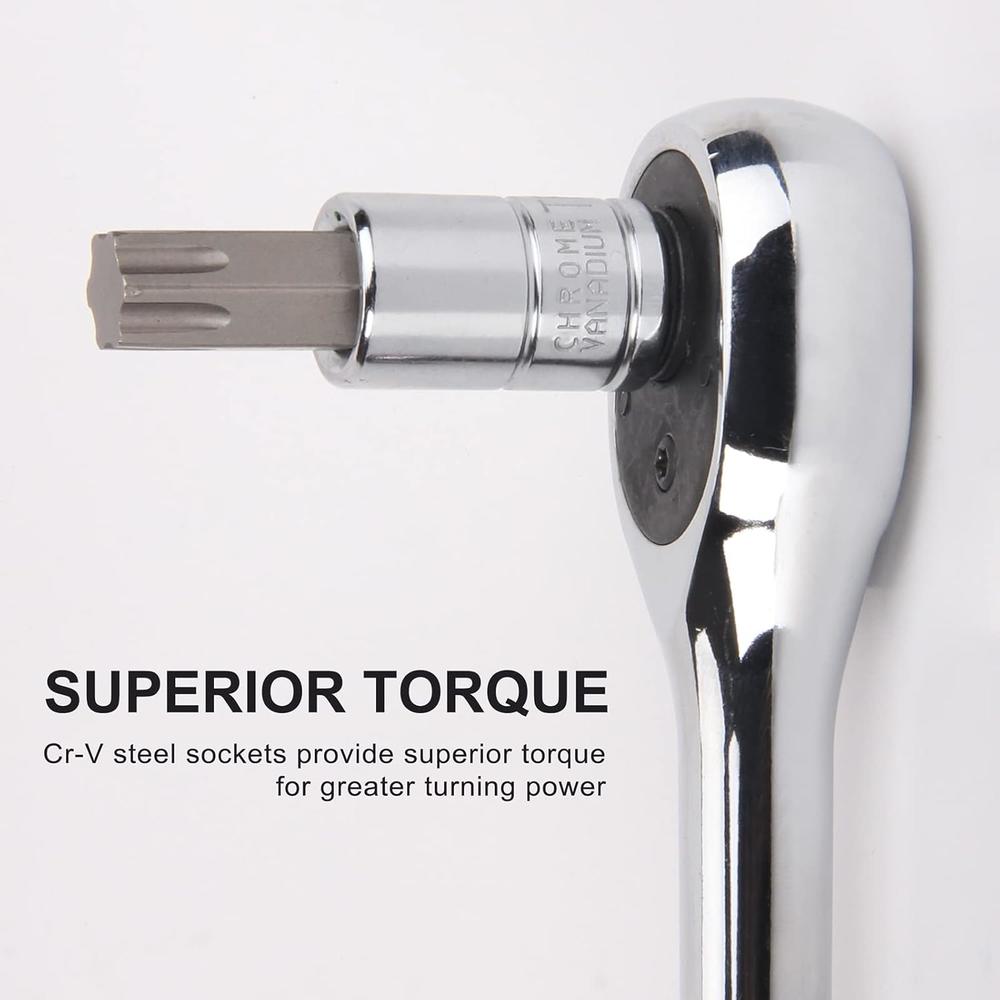 Great Choice Products Master Torx Bit Socket And External Torx Socket ...