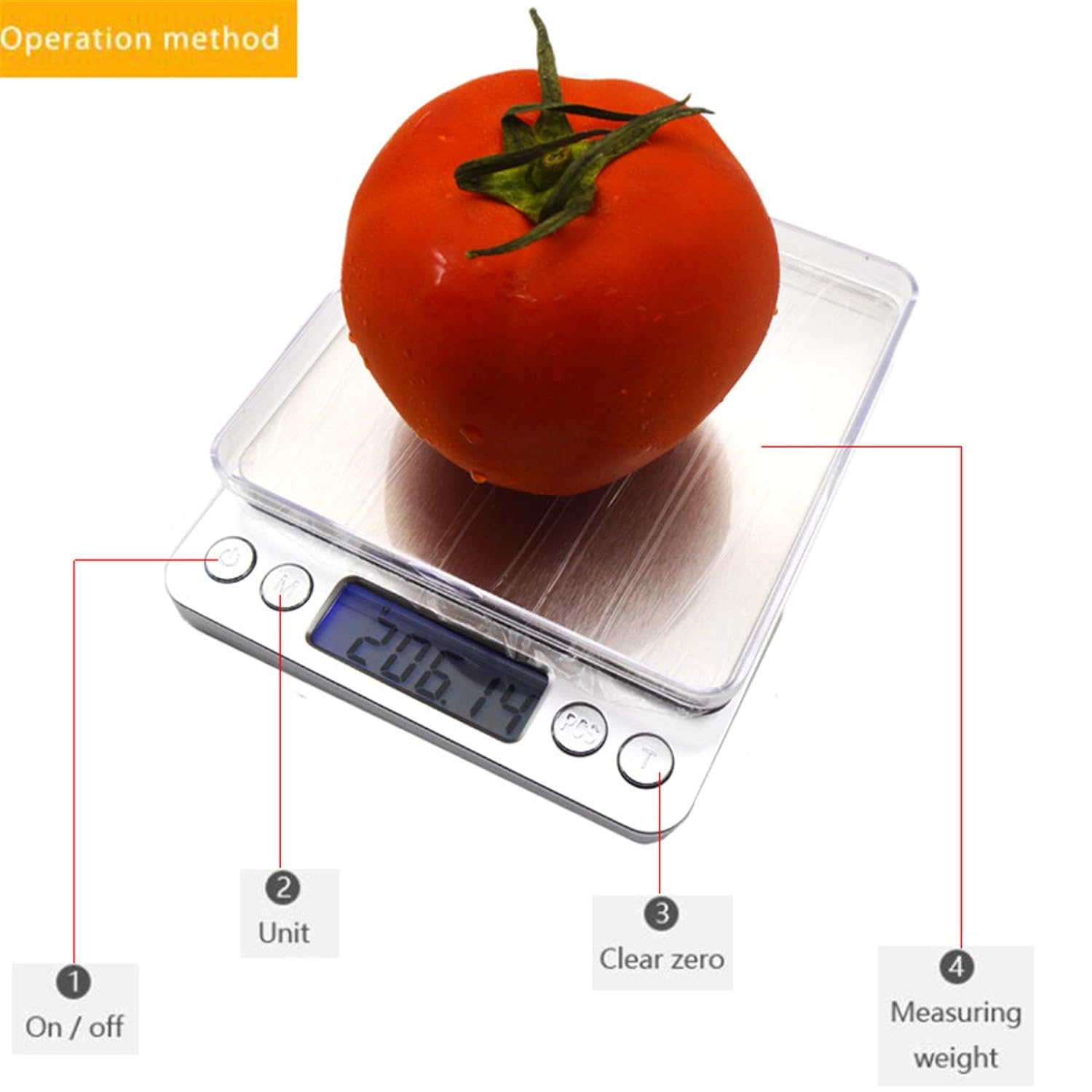 Great Choice Products 500/0.01G Lcd Portable Mini Electronic Digital Scales Jewelry Pocket Scale Digital Kitchen Scale Tea Calibration Portable …