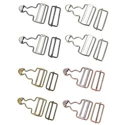 Great Choice Products 8 Pairs Antique Metal Adjustable Overall Braces Buckles Replacement Overall Buckles Metal Suspender Replacement No-Sew But…