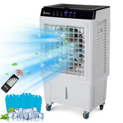Great Choice Products 3-In-1 2353 Cfm Evaporative Air Cooler Portable Swamp Cooler W/ Fan & Humidifier
