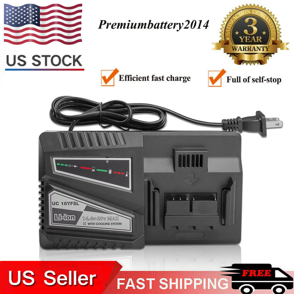 Great Choice Products Battery Charger For Hitach Uc18Yksl Uc18Ysl3 Uc18Yfsl 18V Li-Ion Battery Us Plug