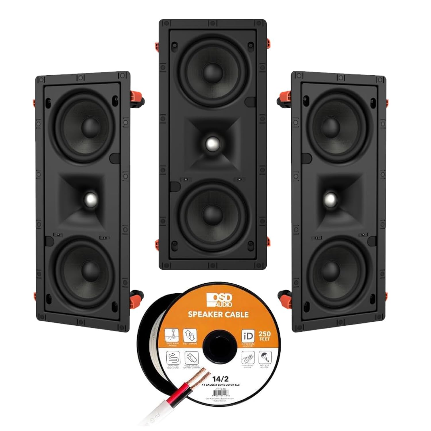 Great Choice Products GCP-0824-08077908 Osd Dual 5.25&quot; In Wall Lcr 