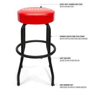 Craftsman Fixed Height Work Shop Stool, Tall, Rip