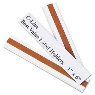 C Line C Line Best Value Peel And Stick Shelf Bin Label Holder 1 X 6