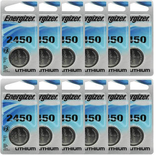 Ecr2450bp 12 Pcs Energizer Cr2450 Ecr2450 Cr 2450 3v Lithium Watch Electronics Battery