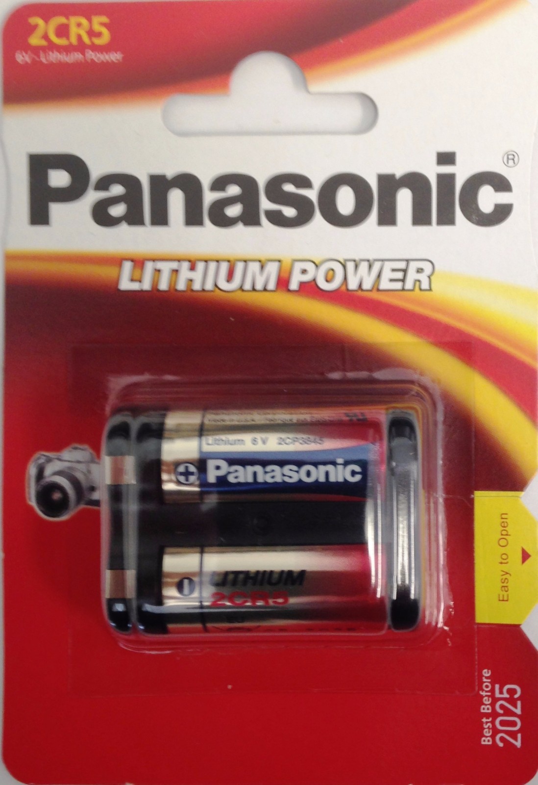 Ml2020 4 X Panasonic 2cr5 6v Lithium Photo Battery Dl45 Kl2cr5 5032lc