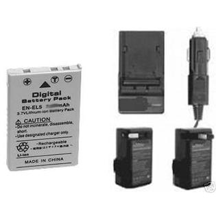 Power2000 En El5 2 Battery Charger For Nikon Coolpix P6000 P 6000 P100