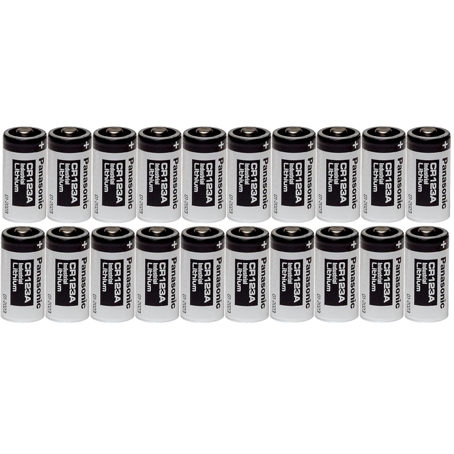 B06xtfx46k Panasonic 20 Cr123a 123a Industrial 3v Lithium Batteries