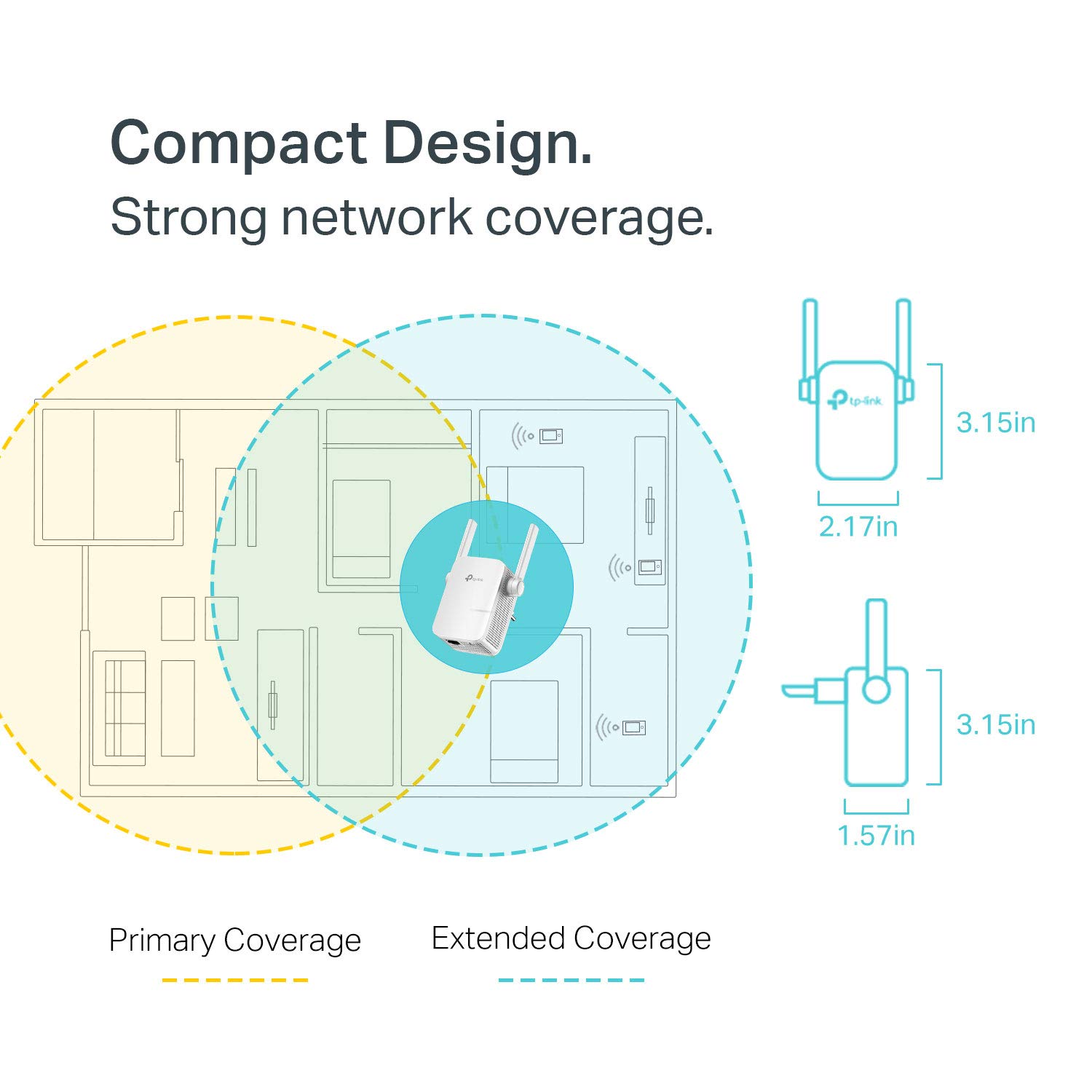 Tl Wa855re Tp Link N300 Wifi Extender Covers Up To 800 Sq Ft Wifi Range Extender Supports Up To 300mbps Speed Wireless Signal Booster