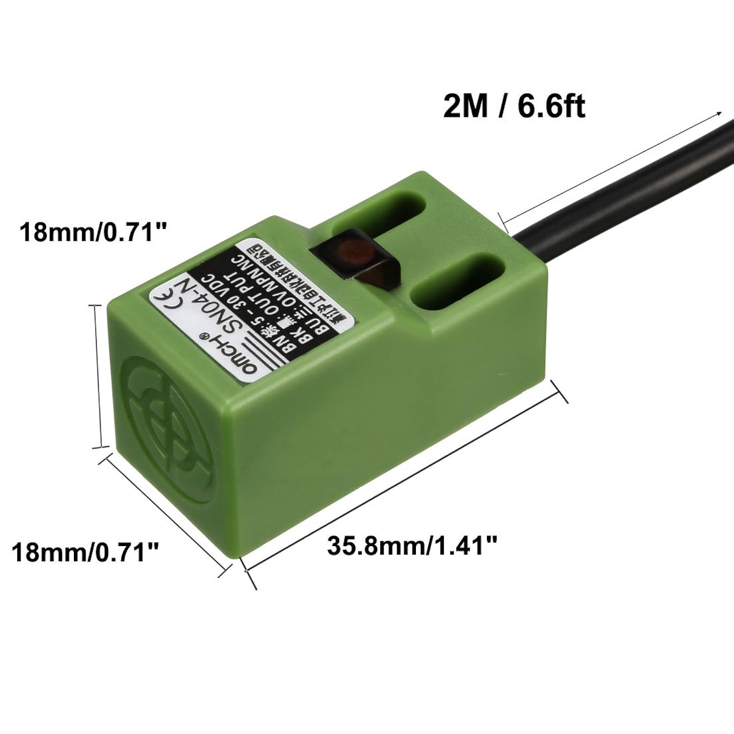 Uxcell Uxcell 4mm Inductive Proximity Sensor Switch Detector Npn Nc Dc 5 30v 200ma 3 Wire Sn04 N2 For 3d Printer Probe Bed Leveling