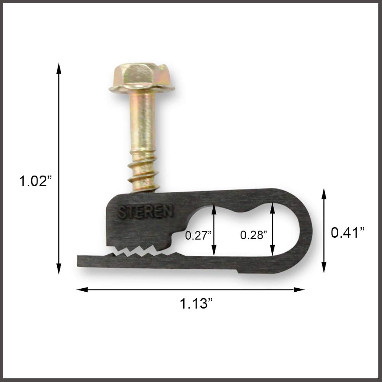 STEREN Coaxial Cable Clips - Cable Holder - Wire Clips Siding Clips For Hanging Cord Holder For Desk Cab 550