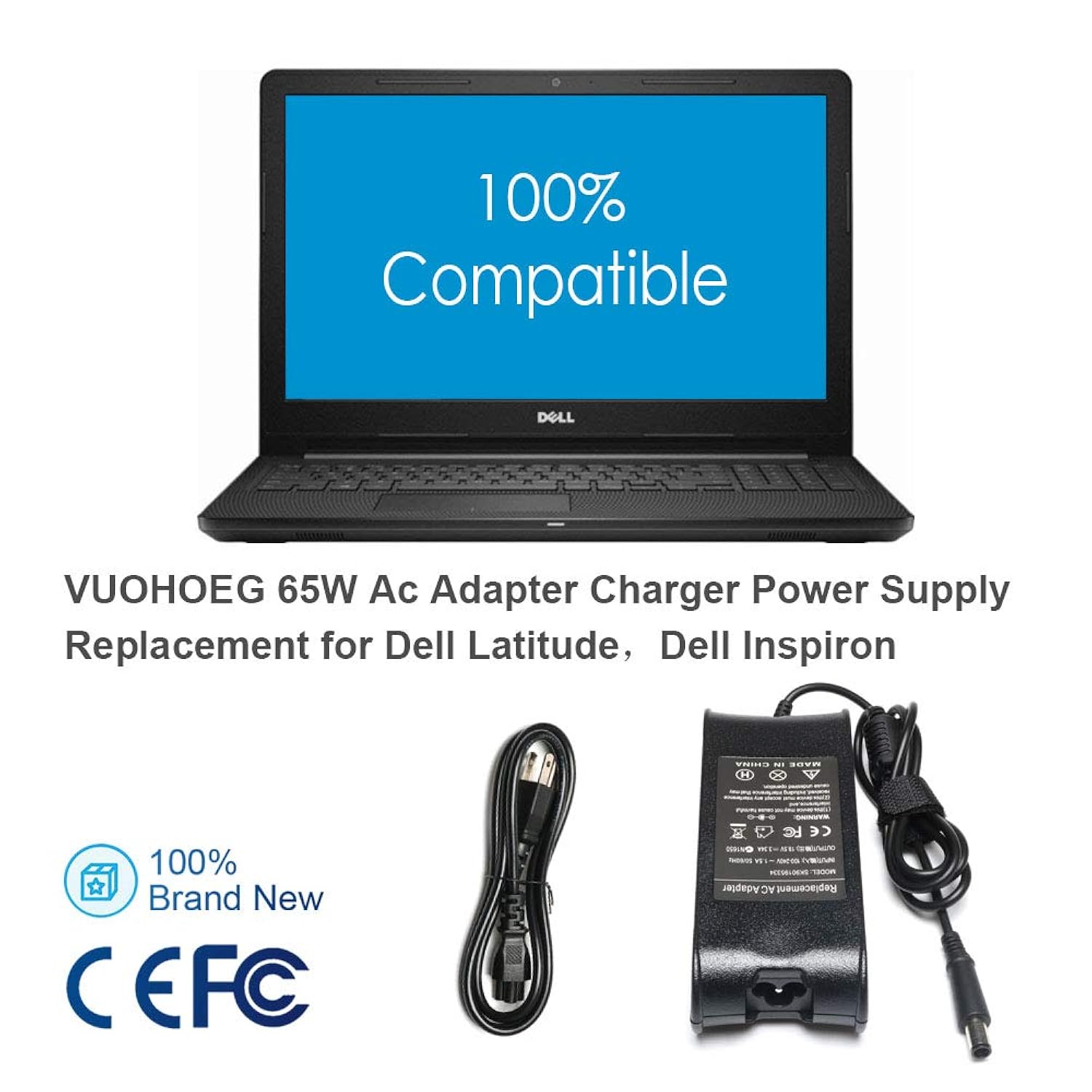 Vuohoeg Sk N7110 Ac Adapter Laptop Charger For Dell Inspiron N5110 N5010 N7010 N4010 14 3421 5421 14r 5437 5421 15 3521 3537 3531 15r 5
