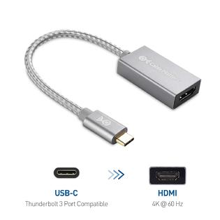 10 Gry Cable Matters Aluminum Usb C To Hdmi Adapter In Space Gray For Surface Pro 7 And More Support 4k 60hz And Hdr