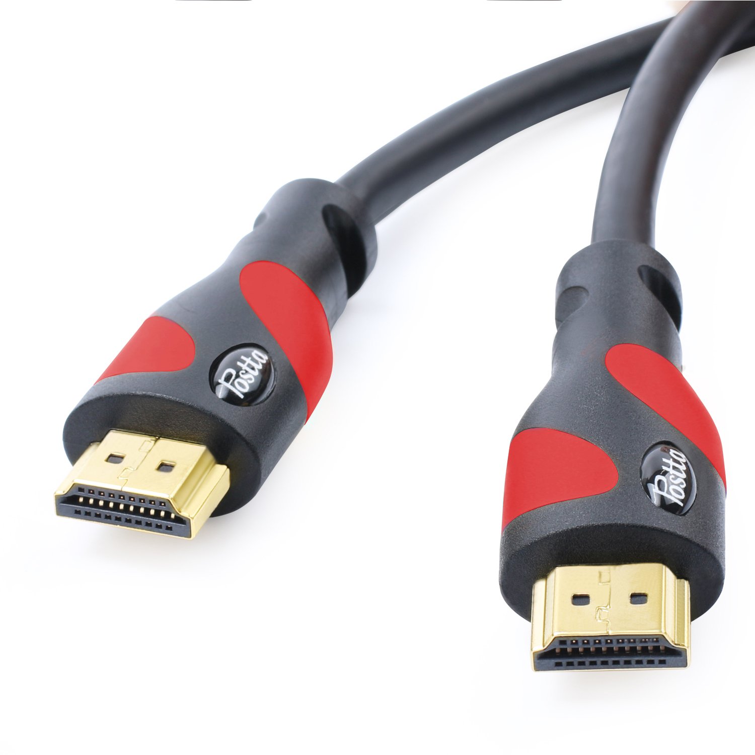 JST-132 Postta HDMI Cable(50 Feet Red) Ultra HDMI 2.0V Support 4K 2160P