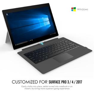Moko Fba Mk Qc1416 Moko Microsoft Surface Pro 7 Pro 6 Surface Pro 5 Pro 17 Pro 4 Pro 3 Type Cover Ultra Slim Wireless Bluetooth Keyboard W