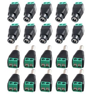 Yeung Qee10 Pairs Male Female Dc Power Cable Jack Adapter Connector Plug For Led Strip Cctv Security Camera Use 12v